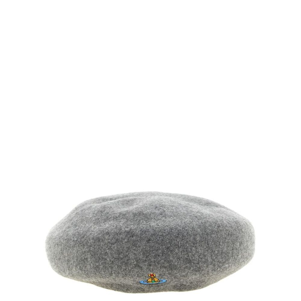 Vivienne Westwood Gray Wool Fatcap Women's Hat